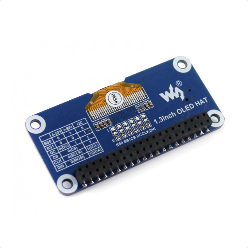 Raspberry Pi 1.3 inča OLED displej HAT 128×64