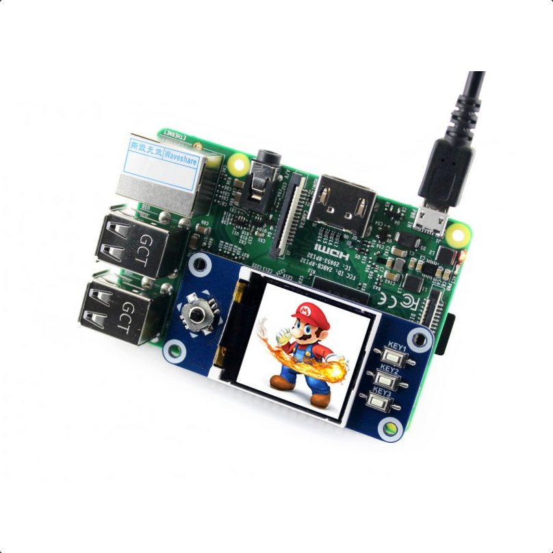 Raspberry Pi 1.44 inča LCD displej HAT 128x128