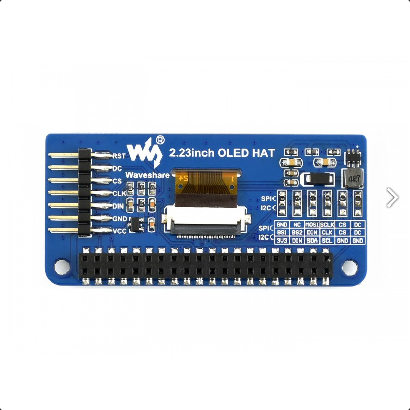 Raspberry Pi 2.23 inča OLED displej HAT 128×32