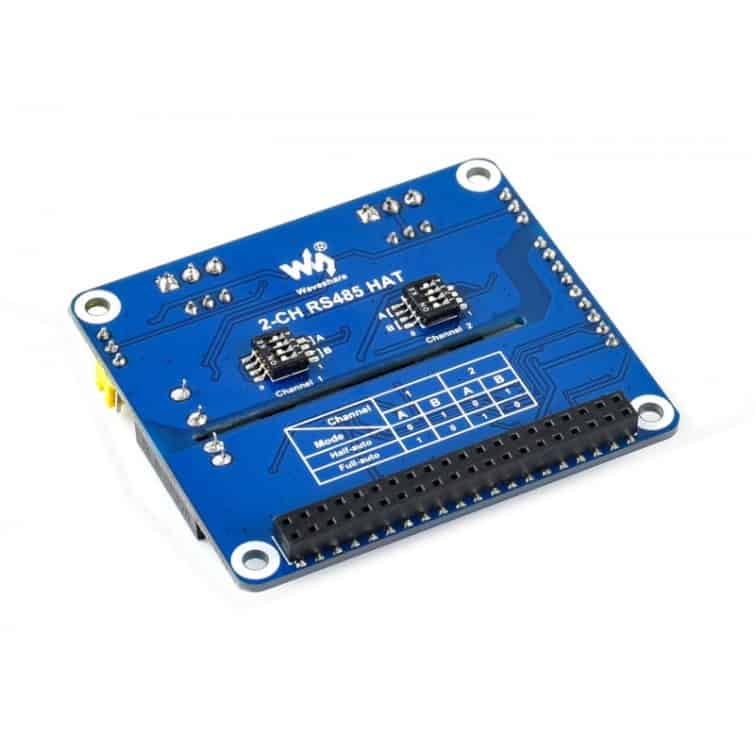 2-CH RS485 HAT IC Raspberry Pi