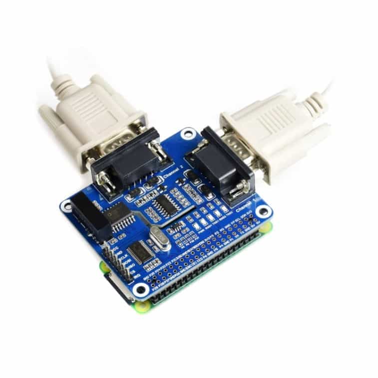 2-CH RS232 HAT IC Raspberry Pi