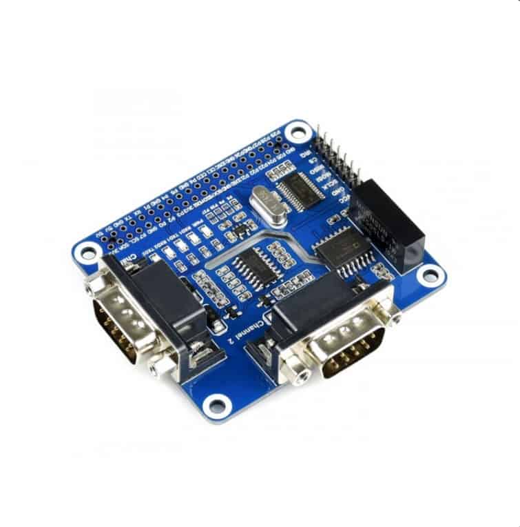 2-CH RS232 HAT IC Raspberry Pi