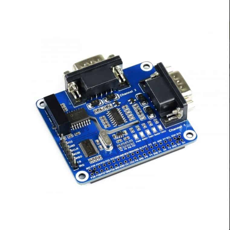 2-CH RS232 HAT IC Raspberry Pi