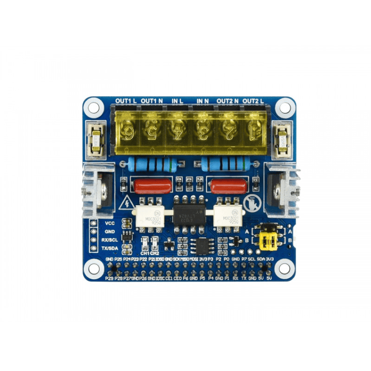 Triac HAT (triak), 2 kanala