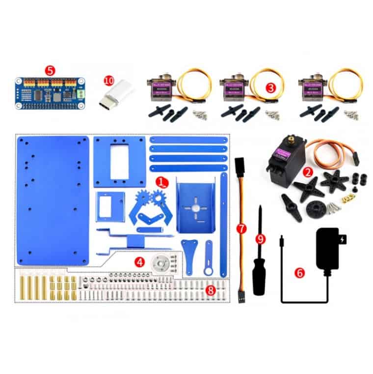 Robot Arm for Pi (for Europe)