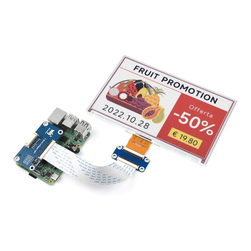 7.3inch e-Paper HAT (F)
