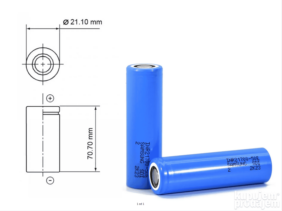 BATERIJA LITHIUM 21700 samsung