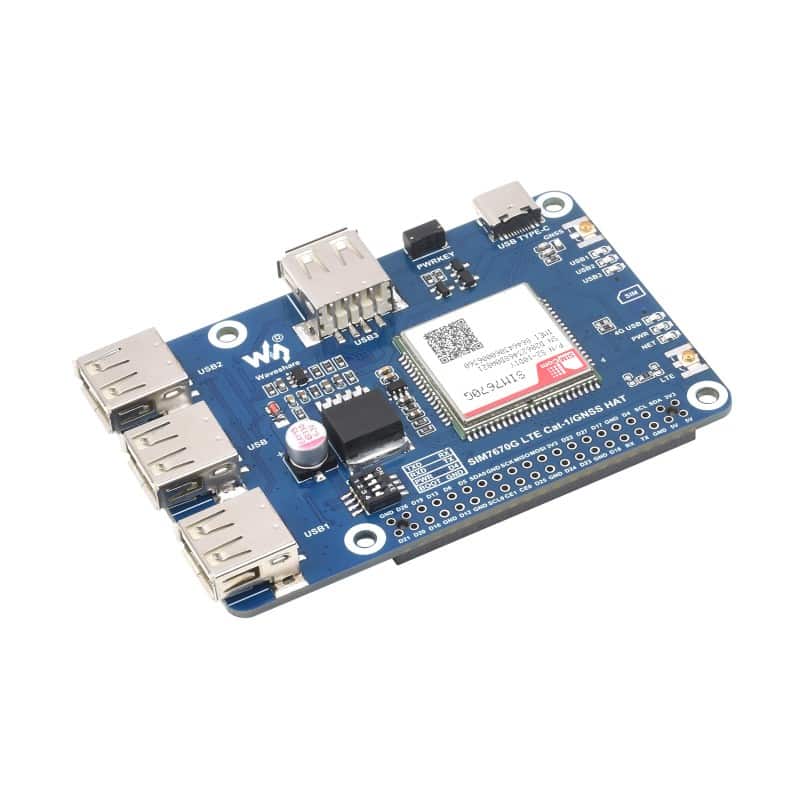 SIM7670G LTE Cat-1/GNSS HAT