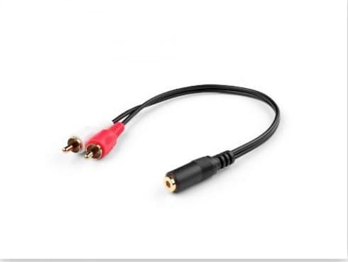 Audio kabl 3.5 mm stereo Ž na 2RCA M 0.15m