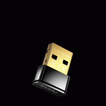 Cudy WU300, AX300 WiFi 6 Nano USB adapter, 2.4 GHz, 286 Mbps