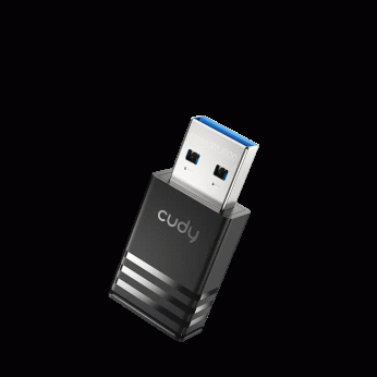 Cudy WU900, AX900 DualBand Wi-Fi 6 USB Adapter, 2.4 GHz,286 Mbps