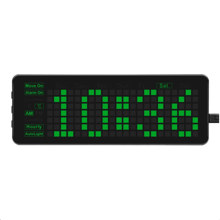 Pico-Raspberry Pi sat, (Clock Green EN)