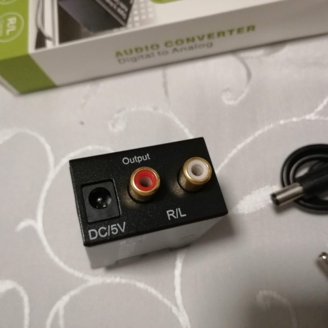 Digitalno analogni audio konverter, DAC (sa toslink ili coaxial kablom)