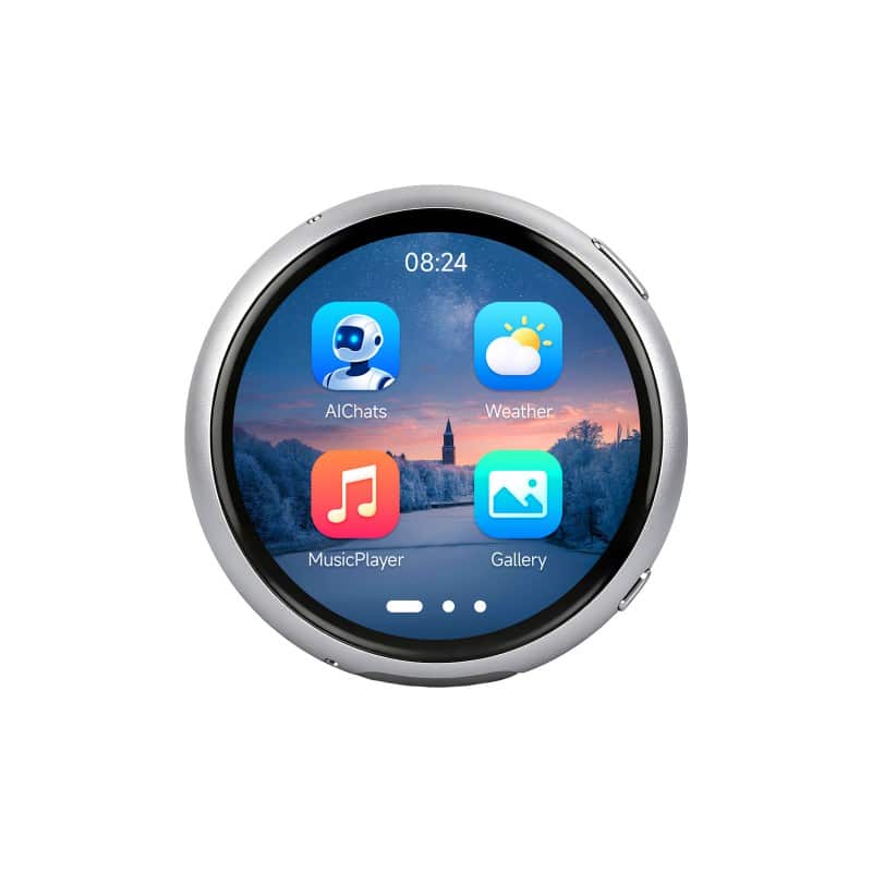 ESP32 S3 1.75 inča AMOLED Touch ekran, 466 x 466, metalno kućište, Mikrofoni
