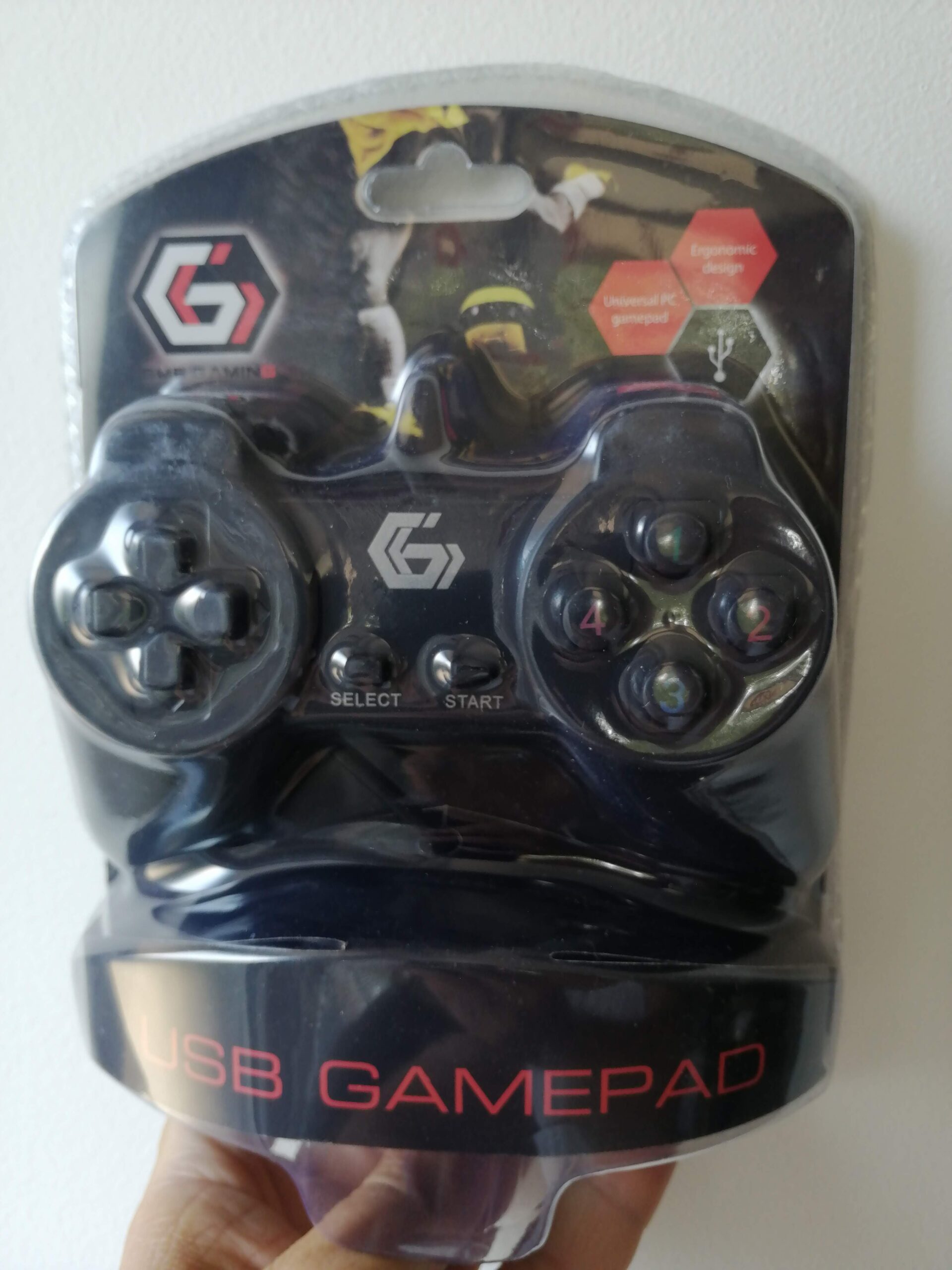 JPD-UB-01 Gembird USB 2.0 kom digital gamepad black