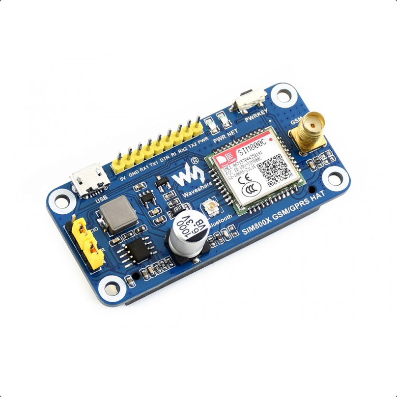 Raspberry Pi GSM/GPRS/Bluetooth HAT