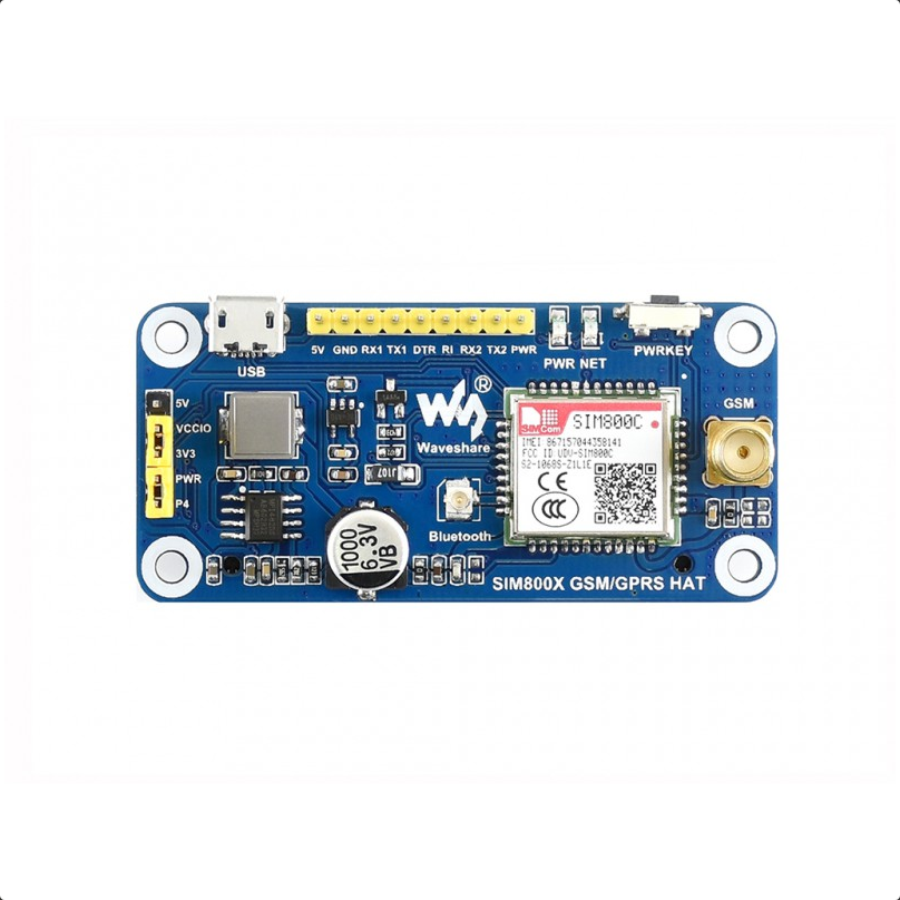 Raspberry Pi GSM/GPRS/Bluetooth HAT