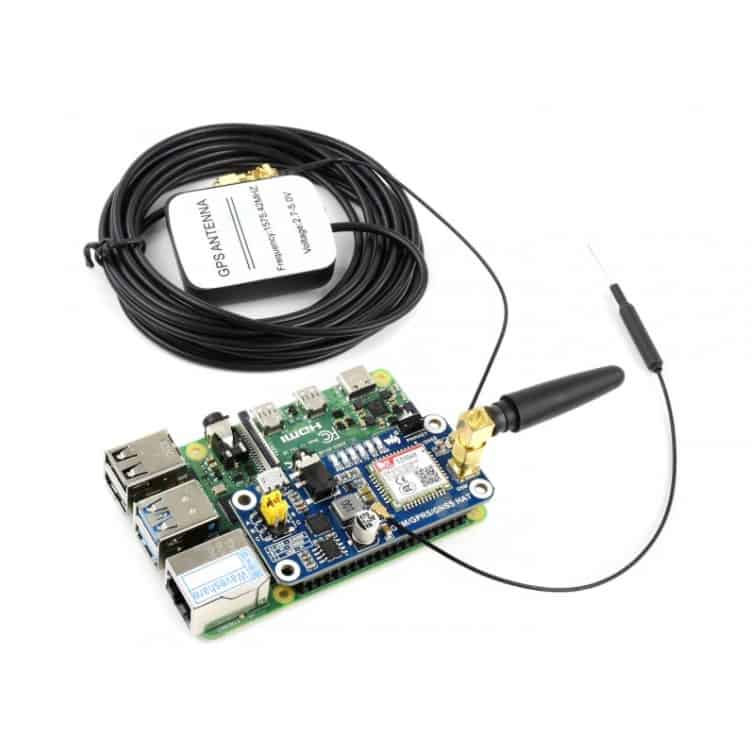GSM/GPRS/GNSS HAT IC Raspberry Pi 