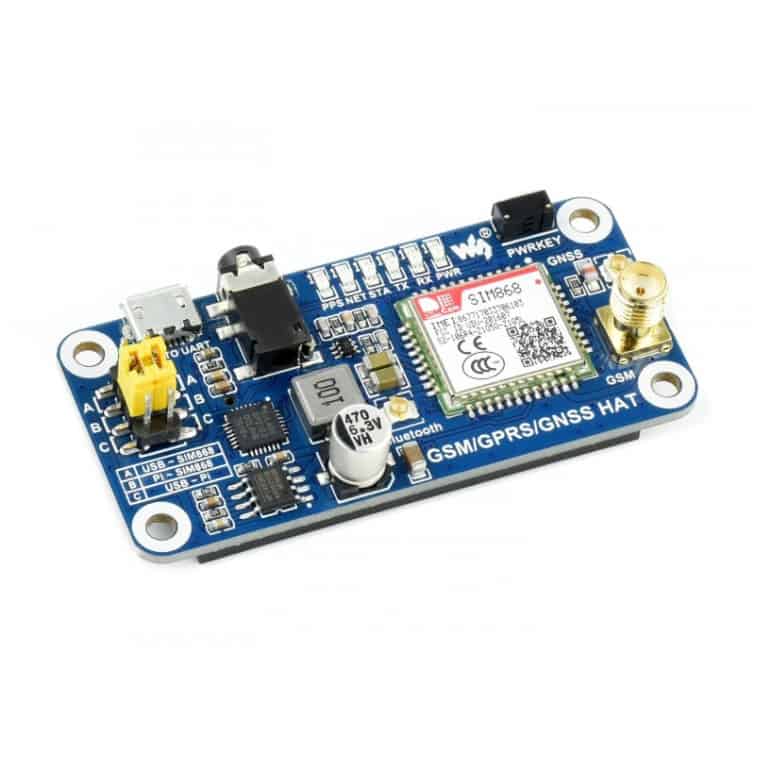 GSM/GPRS/GNSS HAT IC Raspberry Pi 