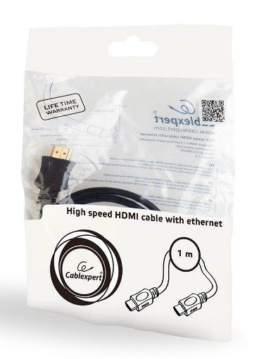 HDMI kabl v.2.0 ethernet support 3D/4K TV 1m ****