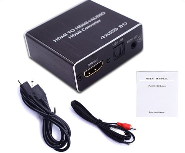 HDX-KT430 HDMI na HDMI SPDIF 4k 30Hz 3.5 mm Ekstractor Barkod: