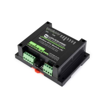 Industrial Modbus RTU input / output module, voltage and current acquisition, Rail-Mount PC flame-retardant protective case, DC 7V ~ 36V