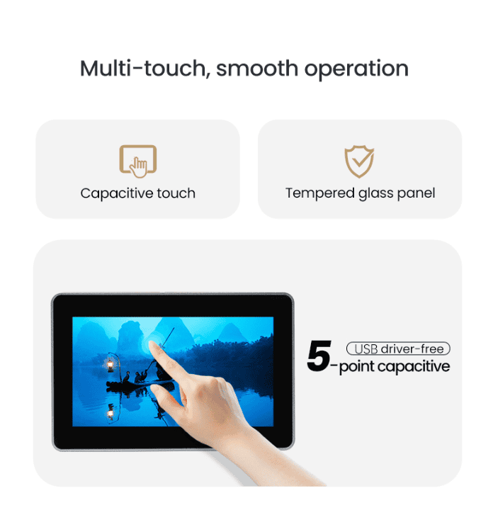15.6-inch Industrial Touchscreen Monitor with audio