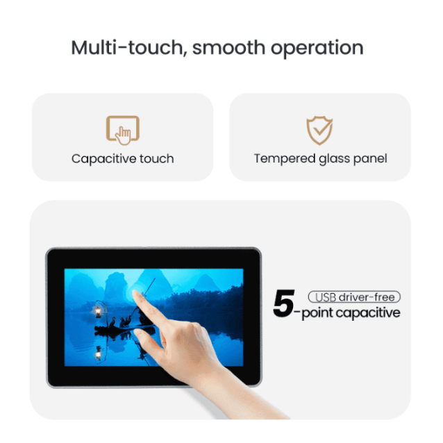 15.6-inch Industrial Touchscreen Monitor with audio