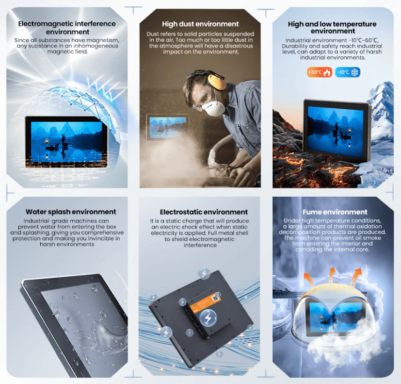 15.6-inch Industrial Touchscreen Monitor with audio