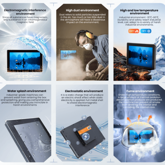 15.6-inch Industrial Touchscreen Monitor with audio