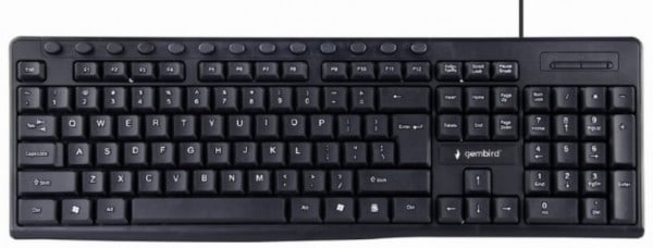 KB-UM-107 Multimedijalna tastatura US layout black USB (379)