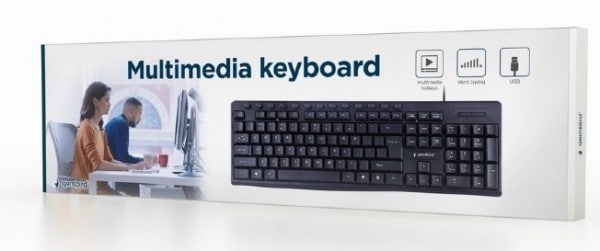 KB-UM-107 Multimedijalna tastatura US layout black USB (379)