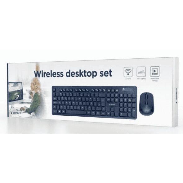 KBS-WCH-03 tastatura US + bezicni mis USB, US layout