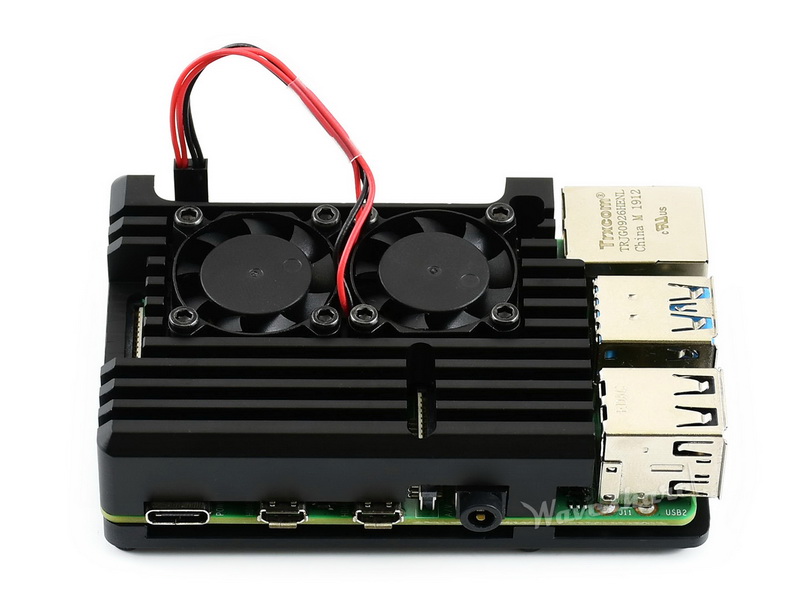 Raspberry Pi 4 kućište metalno (dual fan)