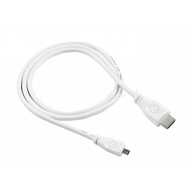 Micro hdmi na hdmi kabl (m/m), 1m, beli, oficijalni Raspberry Pi