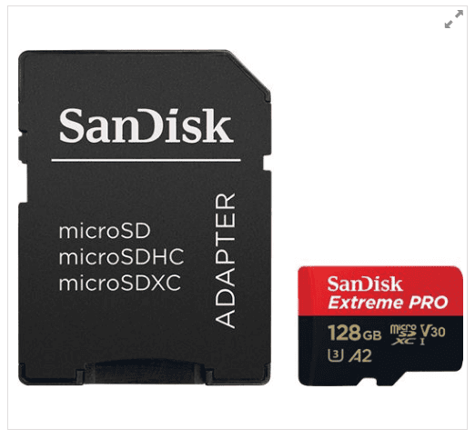 MICRO SD.128GB SanDisk Extreme Pro + ad.
