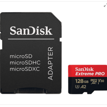 MICRO SD.128GB SanDisk Extreme Pro + ad.