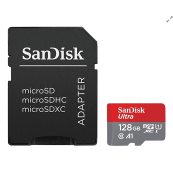 MICRO SD.128GB SanDisk Ultra + adapter SDSQUA4-128G-GN6IA
