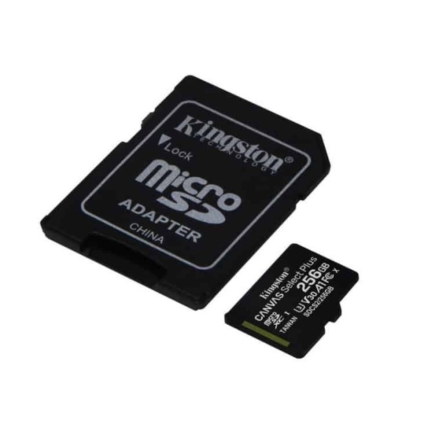 MikroSD mem.kart.256GB Kingston SelectPlus CL10 ba