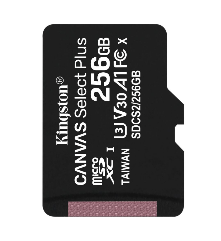 MikroSD mem.kart.256GB Kingston SelectPlus CL10 ba