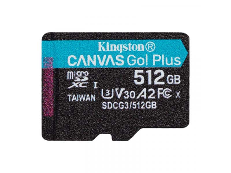 MICRO SD 512GB KINGSTON + SD adapter SDCG3/512GB