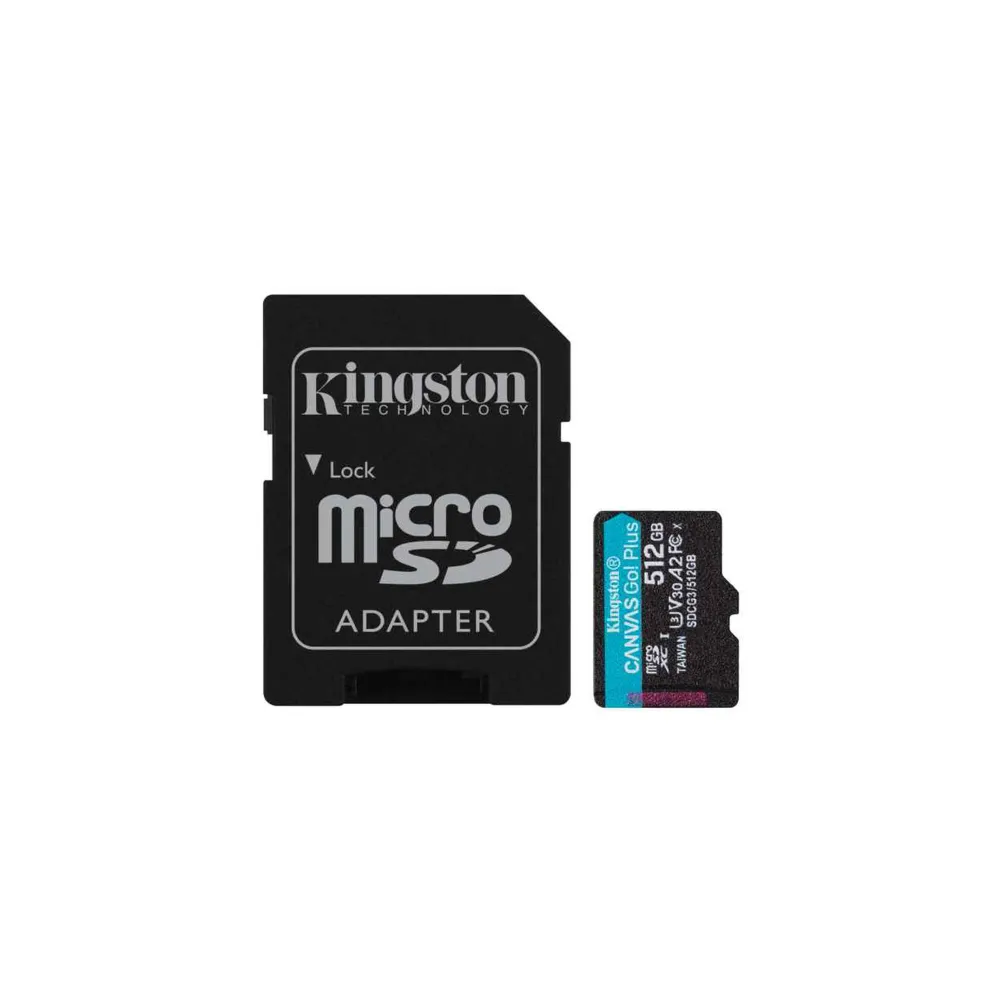 MICRO SD 512GB KINGSTON + SD adapter SDCG3/512GB