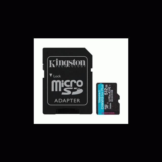 MICRO SD 512GB KINGSTON + SD adapter SDCG3/512GB
