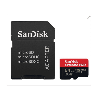 MICRO SD 64GB SanDisk Extreme Pro + adapter SDSQXCU-064G-GN6MA
