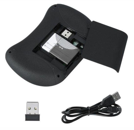 Bežična mini tastatura, osvetljenje, touch pad, punjiva baterija, I8