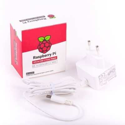 Raspberry Pi 4 napajanje belo