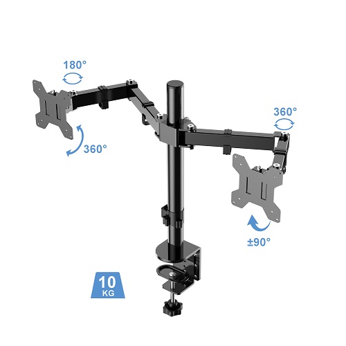 Nosač za 2 monitora stoni 13`-27` NM-K233