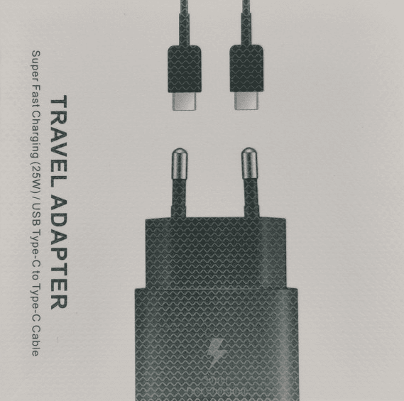 Brzi Punjac 25W USB-C + kabl USB-C na USB-C 5V/3A, 9V/2,2A (