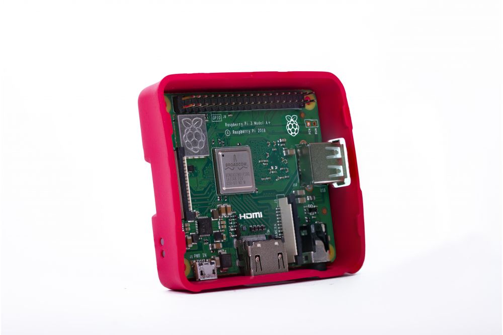 Raspberry Pi 3 model A+ kućište crveno belo