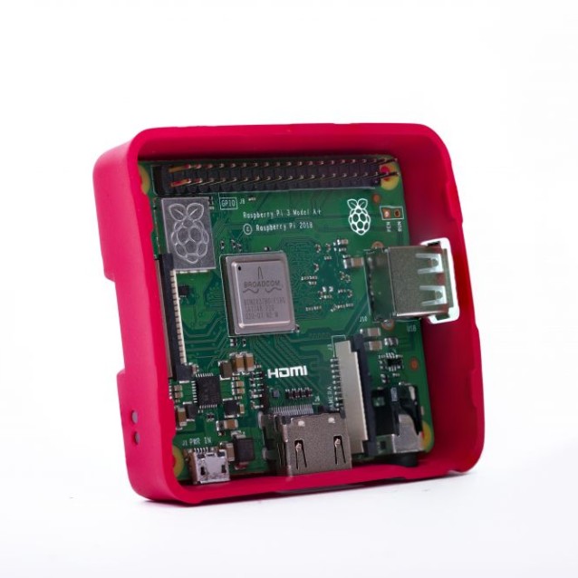 Raspberry Pi 3 model A+ kućište crveno belo